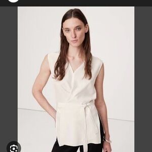 Banana Republic Sleeveless Wrap Blouse